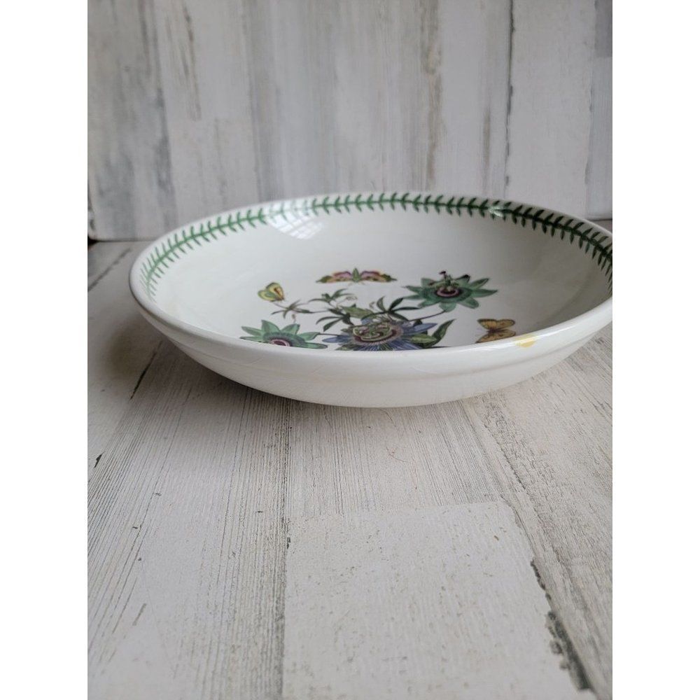 Large Botanic Gardens Blue Passion‎ Flower ceramic serving dish Portmeirion - Picture 5 of 8